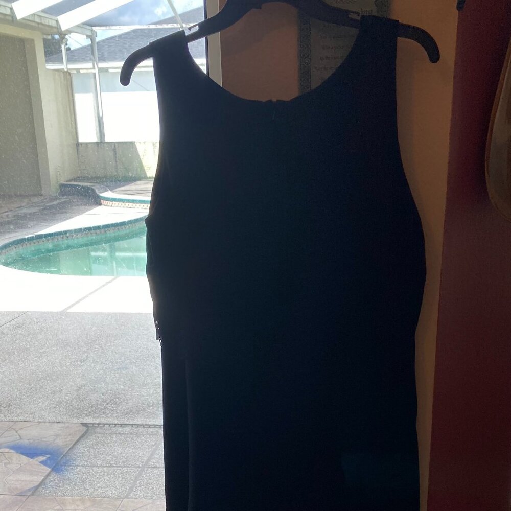 HOBBS London NW3 Vintage 3 tiered navy blue dress